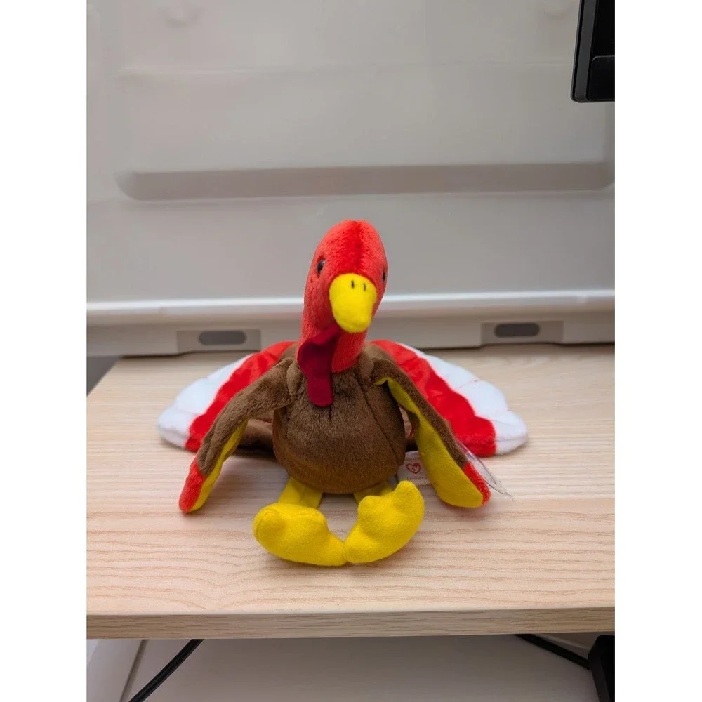 Vintage Ty Beanie Babies Gobbles‎ Turkey Plush Stuffed Animal Kids Collectibles